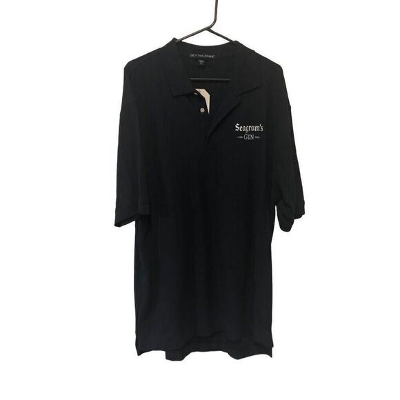 Devon & Jones XL Extra Large Seagram's Gin Navy Polo NWT - Picture 1 of 5